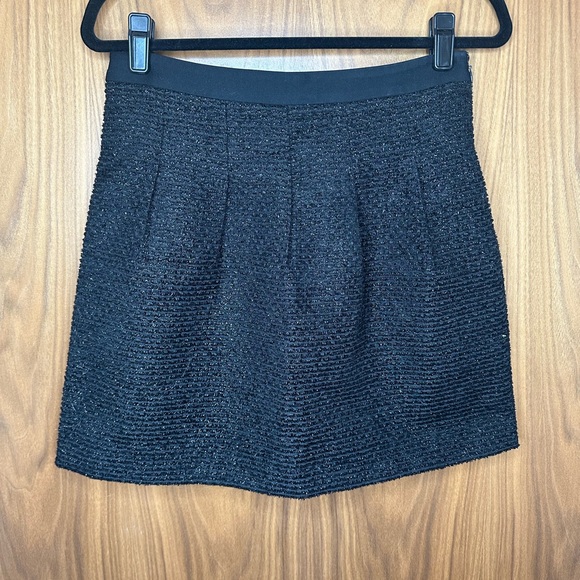 Loft Petite Black Sparkle Skirt - Picture 3 of 6